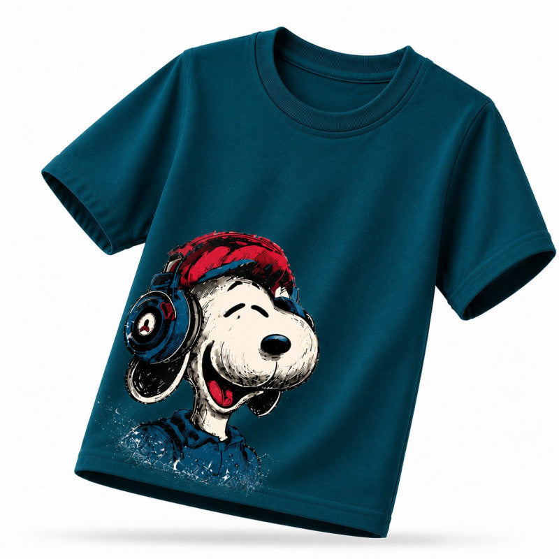 قطن بيور_ Snoopy تيشيرت أطفال