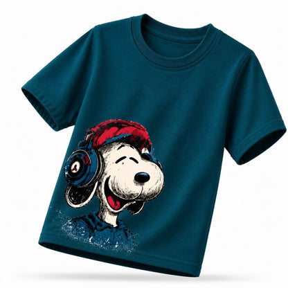 قطن بيور_ Snoopy تيشيرت أطفال