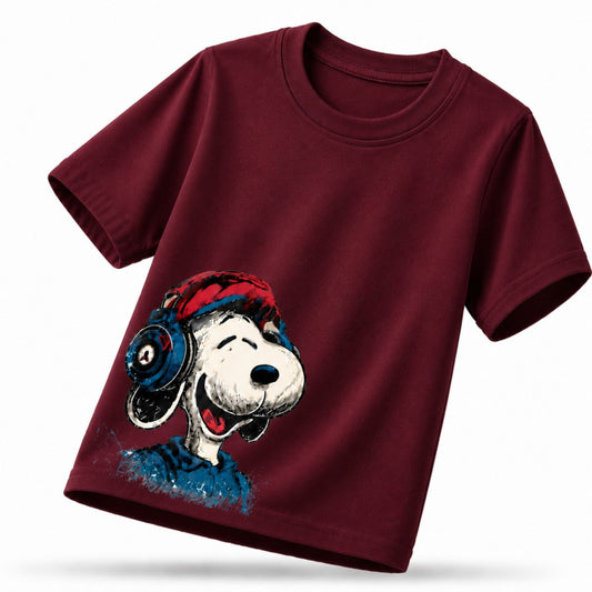 قطن بيور_ Snoopy تيشيرت أطفال