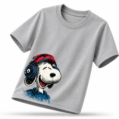 قطن بيور_ Snoopy تيشيرت أطفال