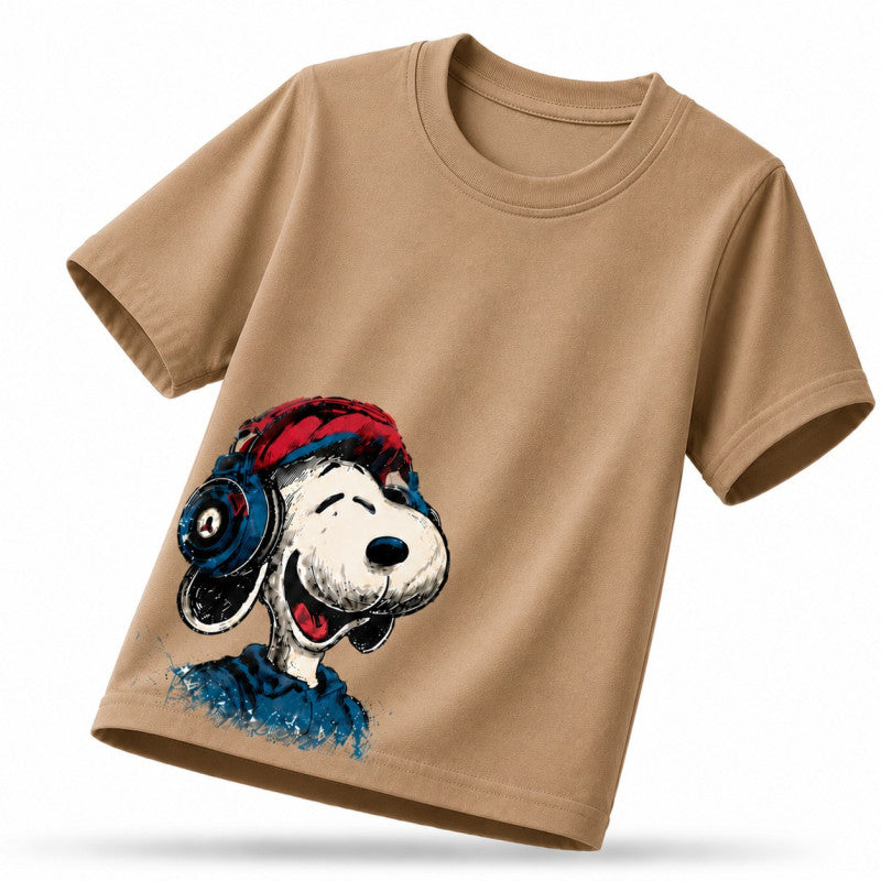 قطن بيور_ Snoopy تيشيرت أطفال