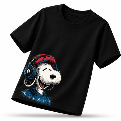 قطن بيور_ Snoopy تيشيرت أطفال