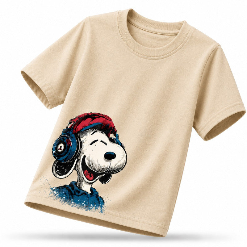 قطن بيور_ Snoopy تيشيرت أطفال